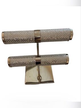 Tahari Silver Crystal-Embellished Jewelry T-Bar Display